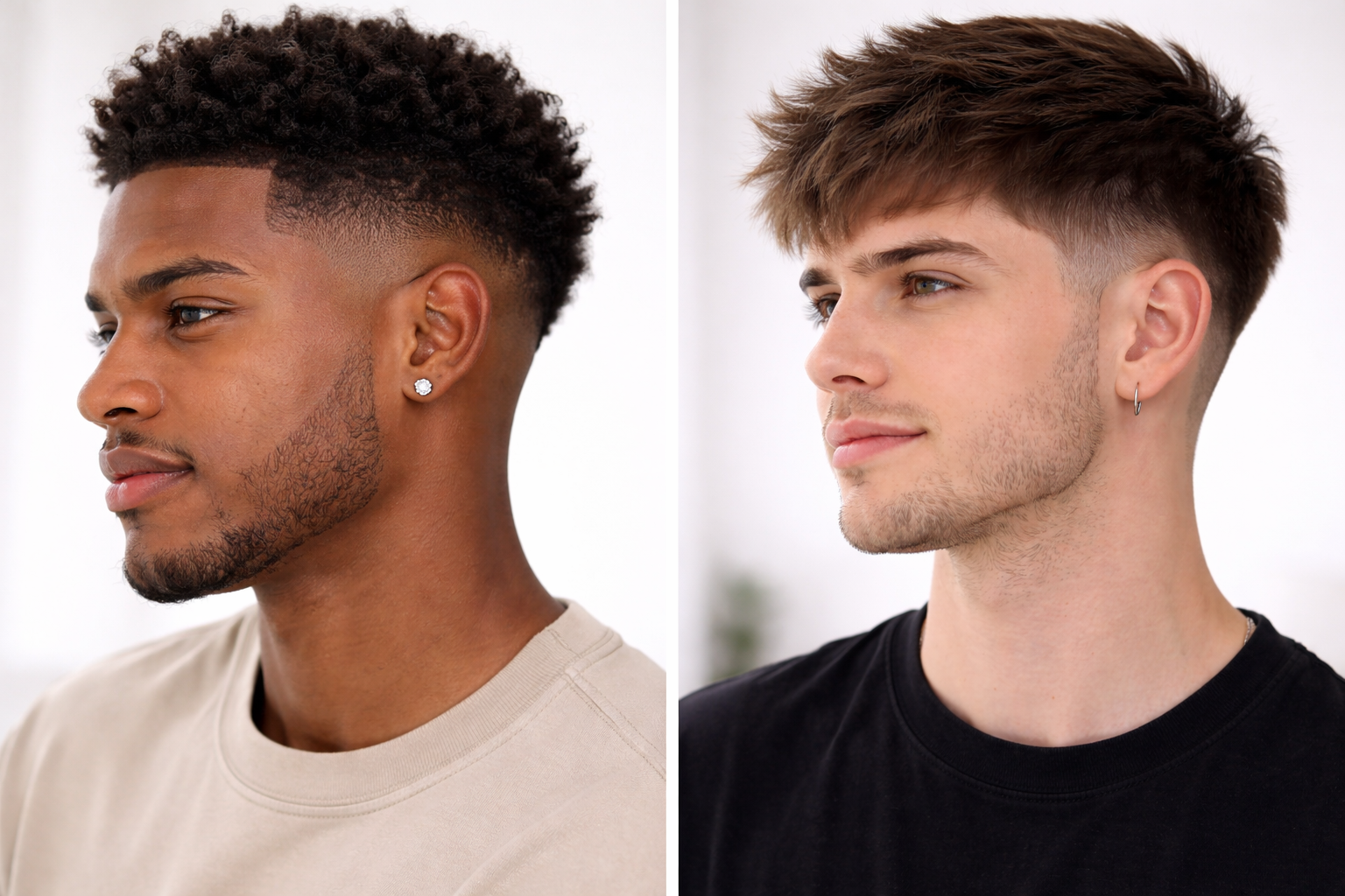 Low Taper Fade for all hair - Clean fade with subtle transition. Popular men's cut.