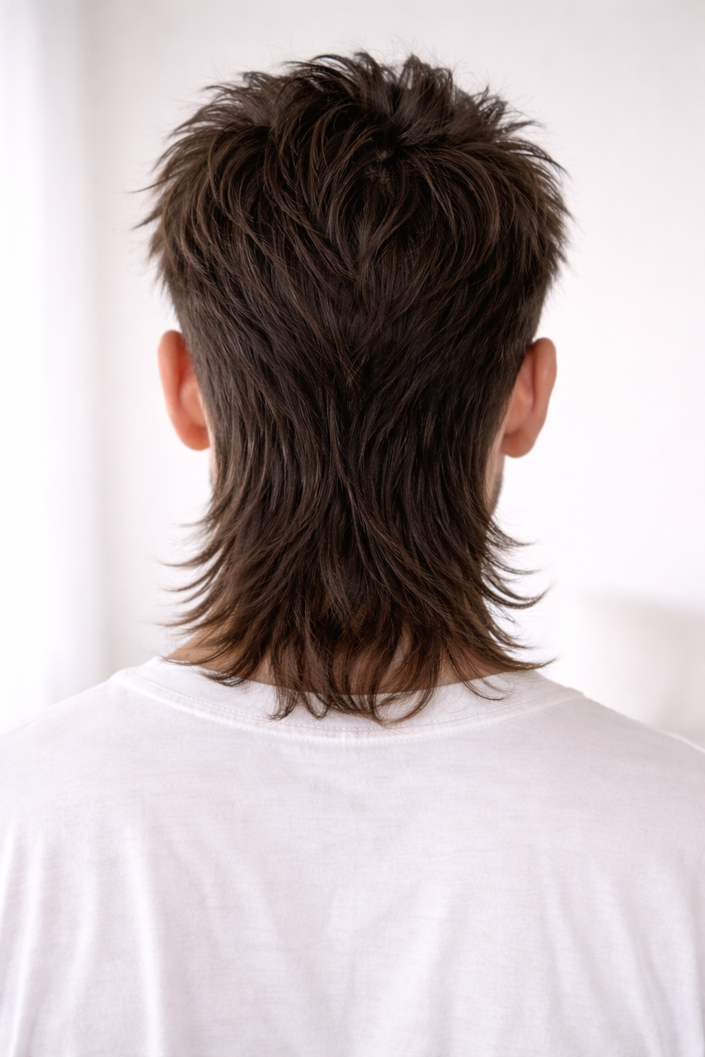 Modern Mullet for all hair - The comeback cut. Short sides, textured back.