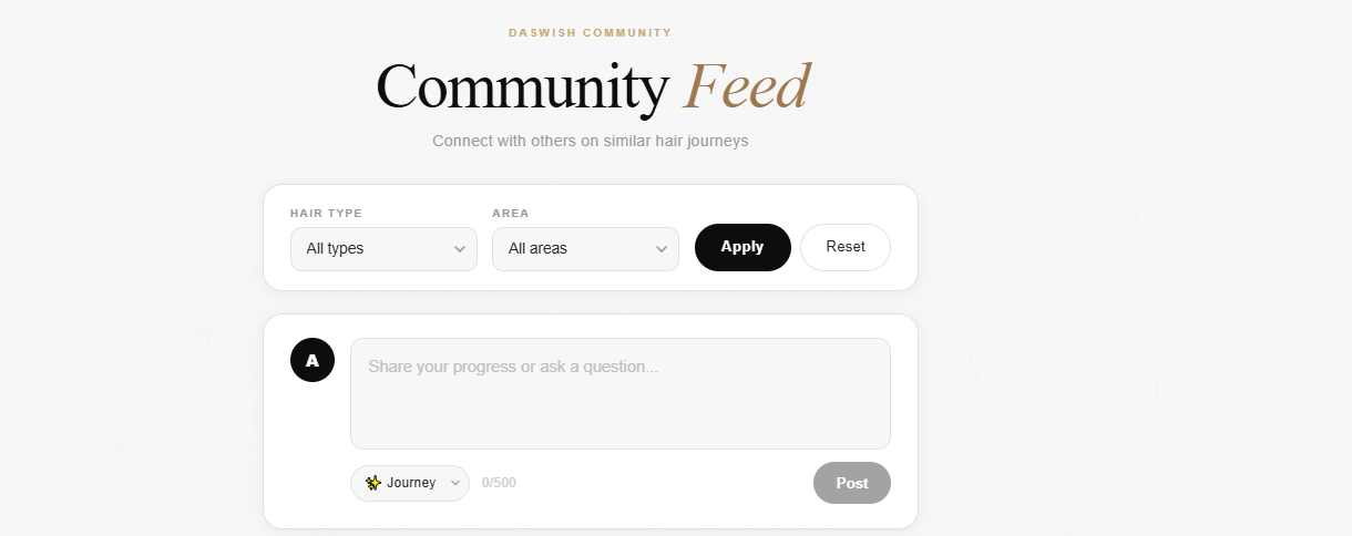 Daswish community feed